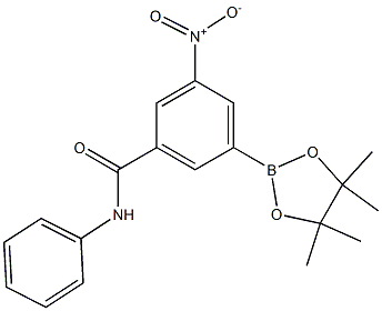 3-nitro-N-phenyl-5-(4,4,5,5-tetramethyl-1,3,2-dioxaborolan-2-yl)benzamide Struktur