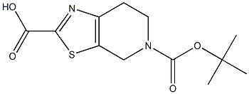 5-Boc-4,5,6,7-tetrahydro-1,3-thiazolo[5,4-c]pyridine-2-carboxylic Acid Struktur