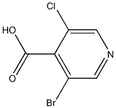 3-Bromo-5-chloro-4-pyridinecarboxylic acid Struktur