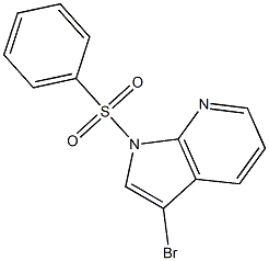 N-Phenylsulfonyl-3-bromo-7-azaindole Struktur