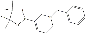 1-Benzyl-5-(4,4,5,5-tetramethyl-1,3,2-dioxaborolan-2-yl)-1,2,3,6-tetrahydropyridine Struktur