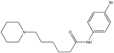 N-(4-Bromophenyl)-1-piperidinehexanamide Struktur