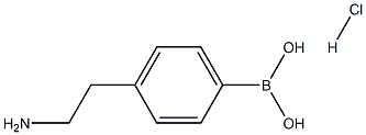 4-aminoethylphenylboronic acid hydrochloride Struktur