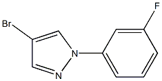 4-bromo-1-(3-fluorophenyl)-1H-pyrazole Struktur