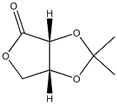 (3aR,6aR)-2,2-dimethyl-dihydrofuro[3,4-d][1,3]dioxol-4(3aH)-one Struktur