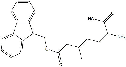 FMOC-D-2-amino-5-methylhexanoic acid Struktur