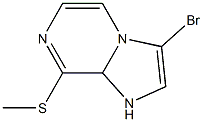 3-bromo-8-(methylthio)-1,8a-dihydroimidazo[1,2-a]pyrazine Struktur