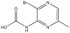 (3-Bromo-6-methyl-pyrazin-2-yl)-carbamic acid Struktur