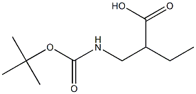 (2R)-[(tert-butoxycarbonyl)-aminomethyl]-butanoic acid Struktur