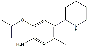 2-isopropoxy-5-methyl-4-piperidin-2-ylaniline Struktur