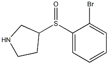 3-(2-Bromo-benzenesulfinyl)-pyrrolidine Struktur