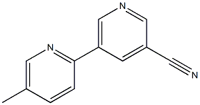 5-(5-methylpyridin-2-yl)pyridine-3-carbonitrile Struktur