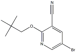 5-bromo-2-(neopentyloxy)pyridine-3-carbonitrile Struktur