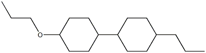 1-n-Propoxy-4-(4-n-propylcyclohexyl)cyclohexane Struktur