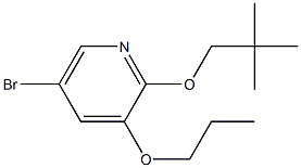 5-broMo-2-(neopentyloxy)-3-propoxypyridine Struktur