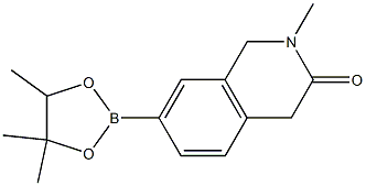 2-Methyl-7-(4,4,5-triMethyl-1,3,2-dioxaborolan-2-yl)-1,2-dihydroisoquinolin-3(4H)-one Struktur