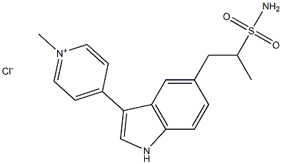 1-Methyl-4-[5-(2-MethylsulfaMoylethyl)-1H-indol-3-yl]pyridiniuM Chloride Struktur