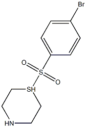 1-[(4-Bromobenzene)sulfonyl]thiomorpholine Struktur