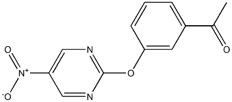 1-(3-(5-nitropyriMidin-2-yloxy)phenyl)ethanone Struktur