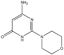 6-Amino-2-morpholin-4-ylpyrimidin-4(3H)-one Struktur