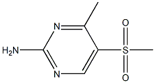 4-Methyl-5-(methylsulfonyl)pyrimidin-2-amine Struktur