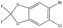 4-Bromo-5-chloro-1,2-(difluoromethylenedioxy)benzene Struktur