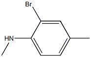 2-bromo-4-methyl N-methylaniline Struktur