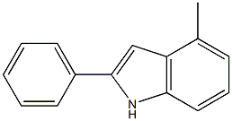 4-methyl-2-phenylindole Struktur