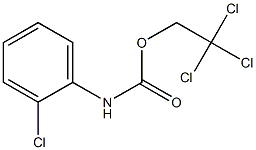 2,2,2-TRICHLOROETHYL N-(2-CHLOROPHENYL)CARBAMATE Struktur