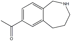 1-(2,3,4,5-tetrahydro-1H-benzo[c]azepin-7-yl)ethanone Struktur