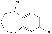 5-amino-1,3,4,5-tetrahydrobenzo[c]oxepin-8-ol Struktur