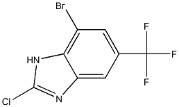 7-Bromo-2-chloro-5-trifluoromethyl-1H-benzoimidazole Struktur