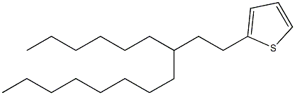 2-(3-hexylundecyl)thiophene Struktur