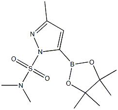 N,N,3-trimethyl-5-(4,4,5,5-tetramethyl-1,3,2-dioxaborolan-2-yl)pyrazole-1-sulfonamide Struktur