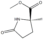 METHYL (2R)-2-METHYL-5-OXOPYRROLIDINE-2-CARBOXYLATE Struktur