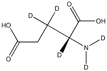 D-Glutamic Acid-d5 Struktur