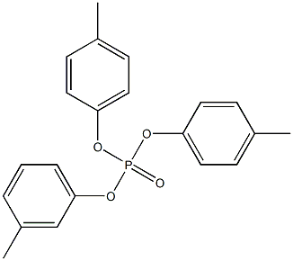 Bis(p-cresyl) m-Cresyl Phosphate Struktur