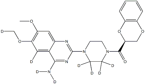 (S)-(+)-Doxazosin-d8 Struktur