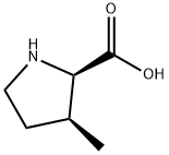 (2R,3S)-3-methylpyrrolidine-2-carboxylic acid Struktur