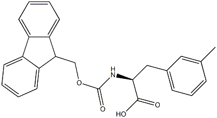 FMOC-D-3-methylphenylalanine Struktur