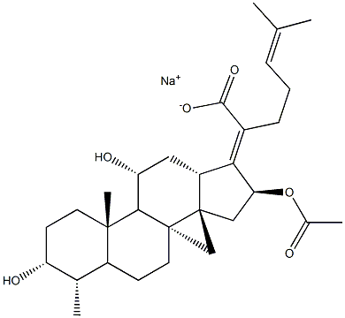 Sodium Fusidate EP Impurity C Struktur