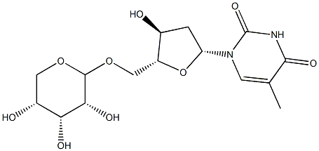 Thymidine (riboside) Struktur