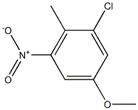 2-CHLORO-4-METHOXY-6-NITRO TOLUENE Struktur