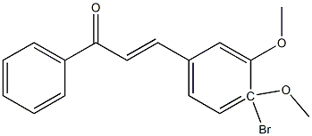 4Bromo-3,4-DimethoxyChalcone Struktur