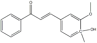 4Methyl-4-Hydroxy-3-MethoxyChalcone Struktur