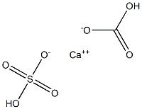 Calcium bicarbonate bisulfate Struktur