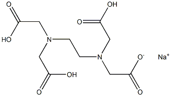 Sodium trihydrogen EDTA Struktur