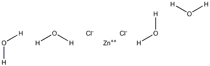 Zinc chloride tetrahydrate Struktur