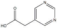 2-(pyrimidin-5-yl)aceticacid Struktur