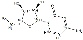 Cytidine-13C9 Struktur